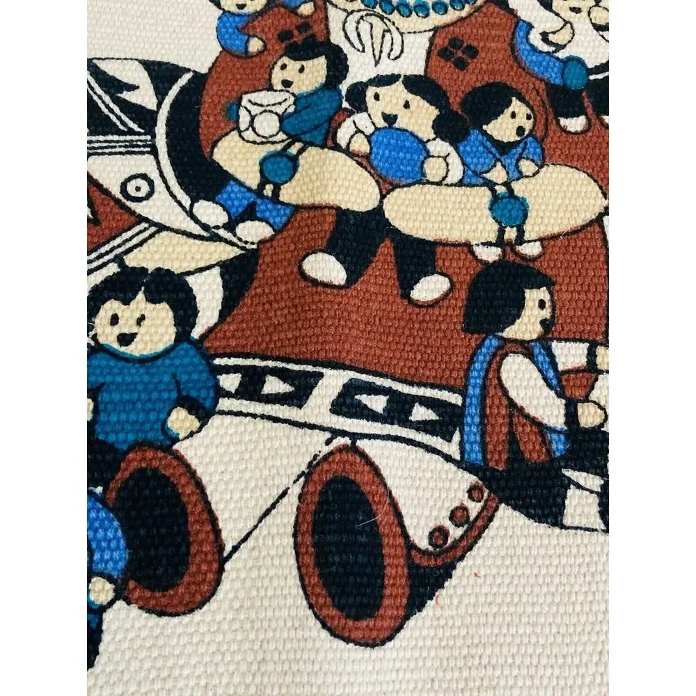 3 El Paso Saddle blanket Co STORYTELLER Fringed Southwestern Woven Placemats Lot